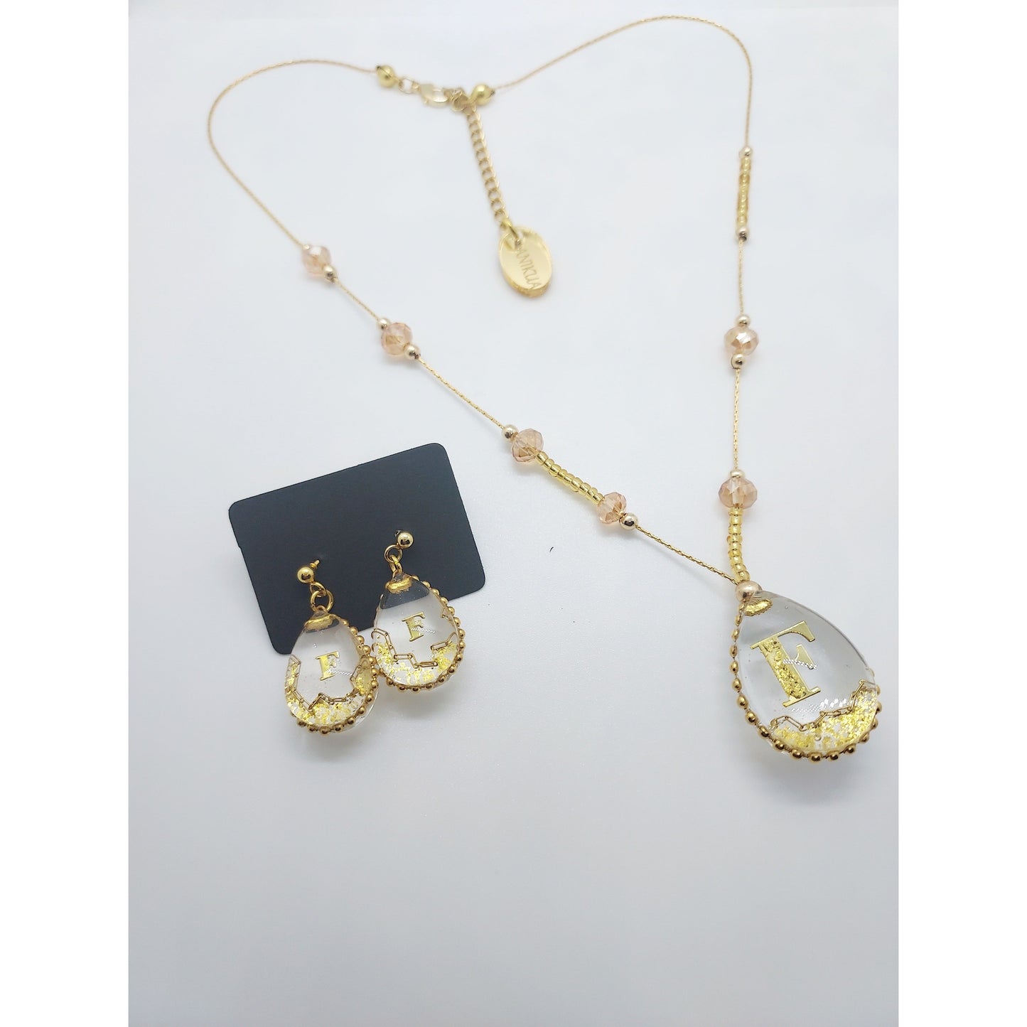 Raindrop (Initial Jewelry Set)